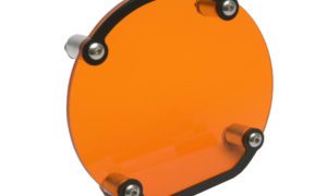 BMW R1200 & R1250 LC Head Light Guard - Orange Clip-on Lens