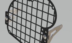 A090855 - BMW Head Light Guard - Black Grid Type